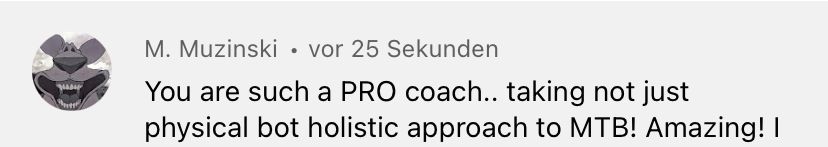 Testimonial Roxy MTB Coaching 