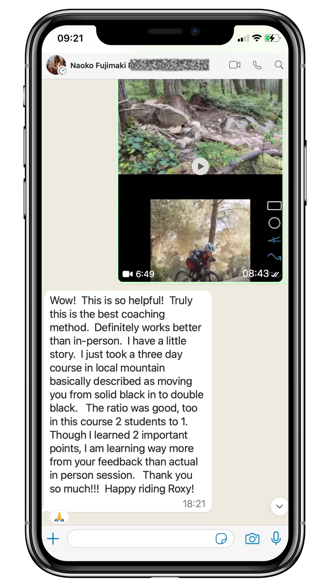Fundamentals course testimonial Naoko