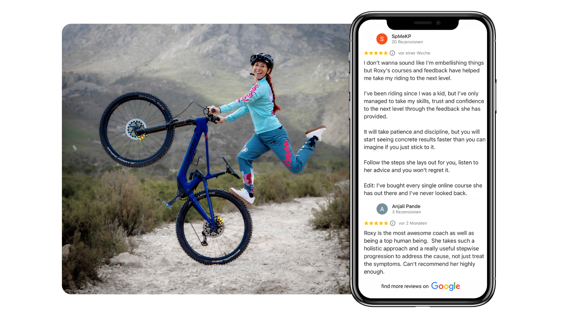 Testimonials about MTB Coach Roxy